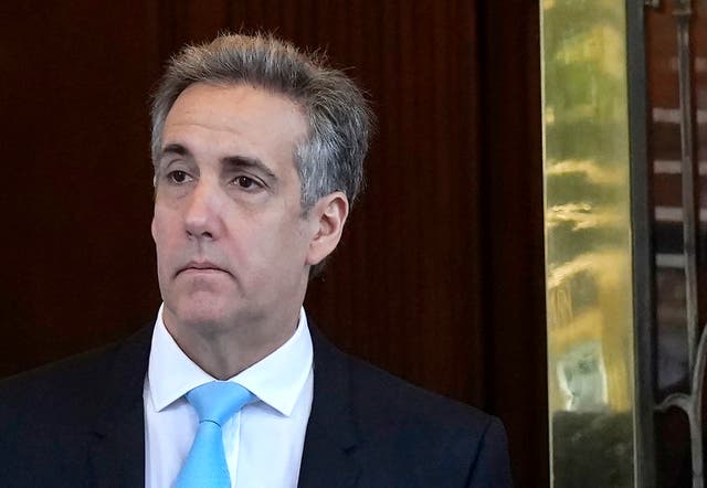 <p>Michael Cohen heads to Manhattan criminal court to testify in Donald Trump’s hush money trial on May 14. Cohen is asking the Supreme Court to revive his case against Trump, who is accused of violating his former attorney’s constitutional rights</p>