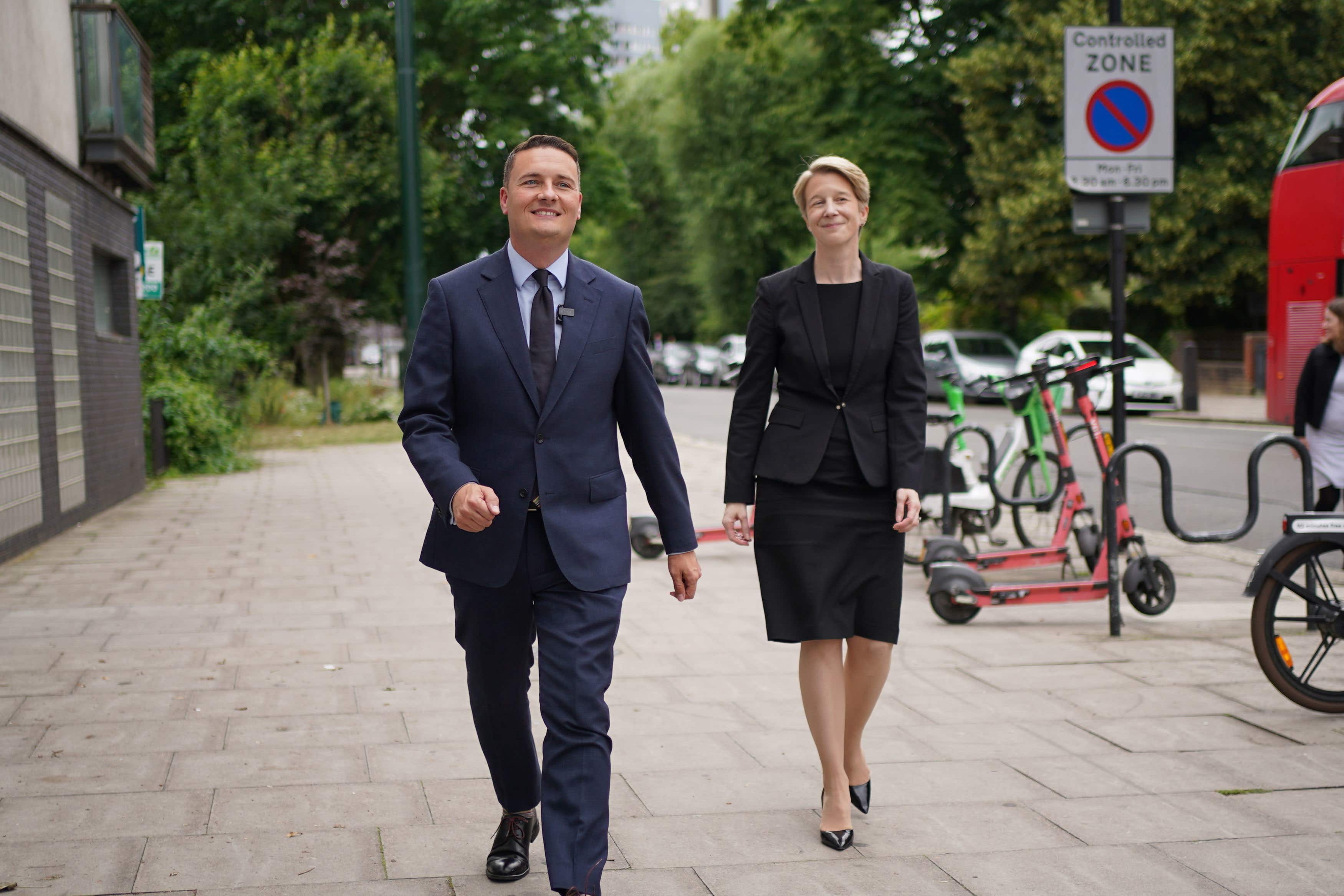 Health Secretary Wes Streeting and Amanda Pritchard