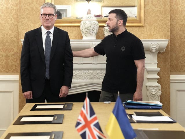 <p>Prime minister Keir Starmer meets Ukraine president Volodymyr Zelensky ahead of the Nato summit in Washington on Wednesday </p>