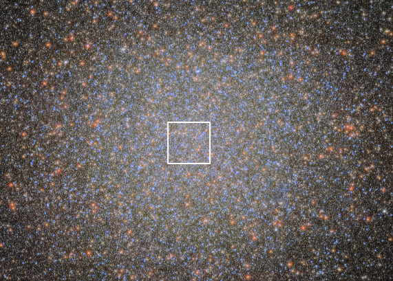 A new colored ESA/Hubble image of Omega Centauri