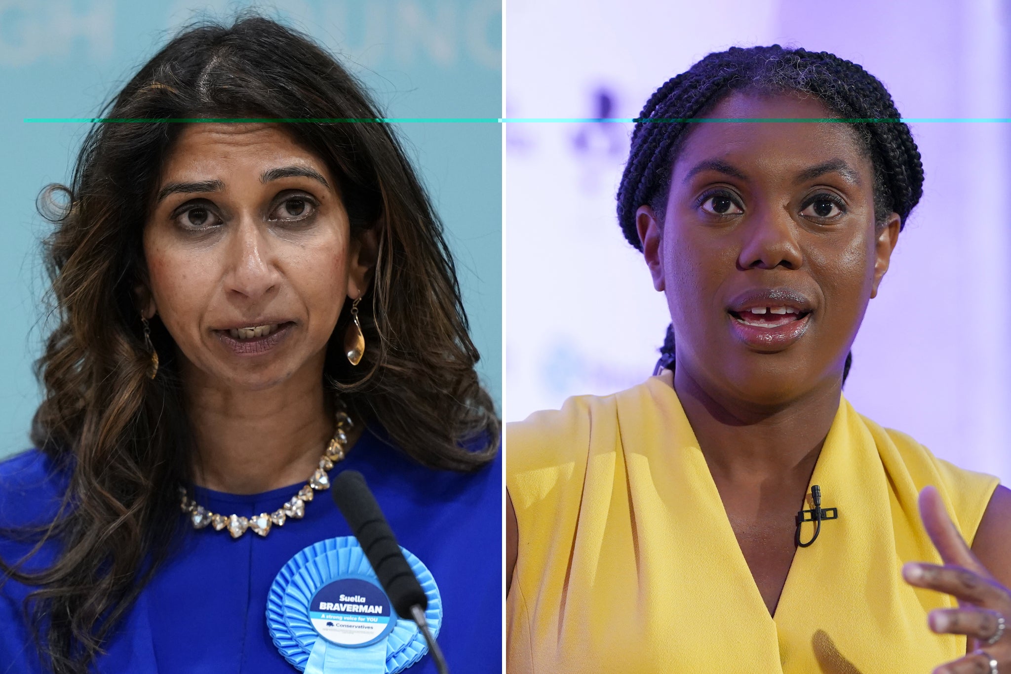 Suella Braverman and Kemi Badenoch became embroiled in a public spat just days after the general election