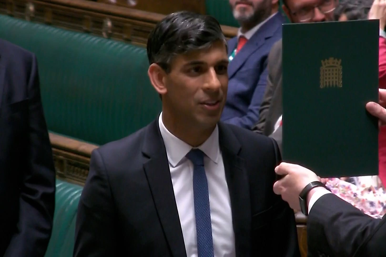 Rishi Sunak is sworn in as a Member of Parliament at the House of Commons, Westminster, London (UK Parliament/PA)