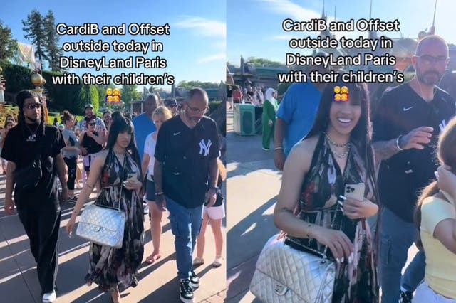 <p>Cardi B fans are confused by her wildly oversized Chanel bag during Disneyland trip</p>
