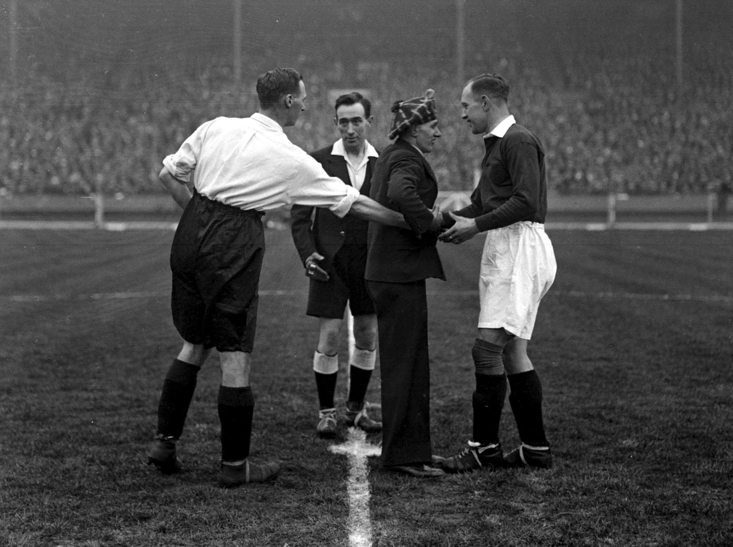 An equaliser from David Jack, left, secured a 3-3 draw for England with Germany in May 1930 (PA)