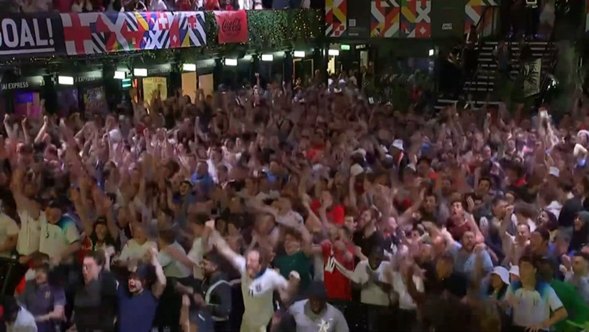 England fans erupt as last-minute winner sends Three Lions to Euro 2024 final