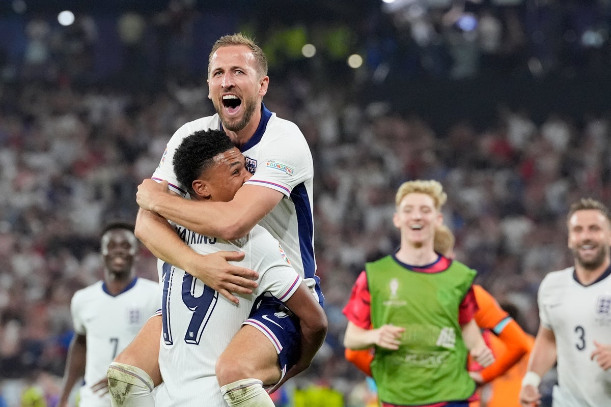 With a late goal fit for a king, England reaches another Euro final by beating Netherlands 2-1