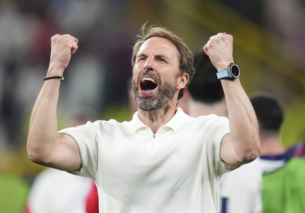 ‘Sweet Caroline’ rings around stadium as England celebrate reaching Euro 2024 final