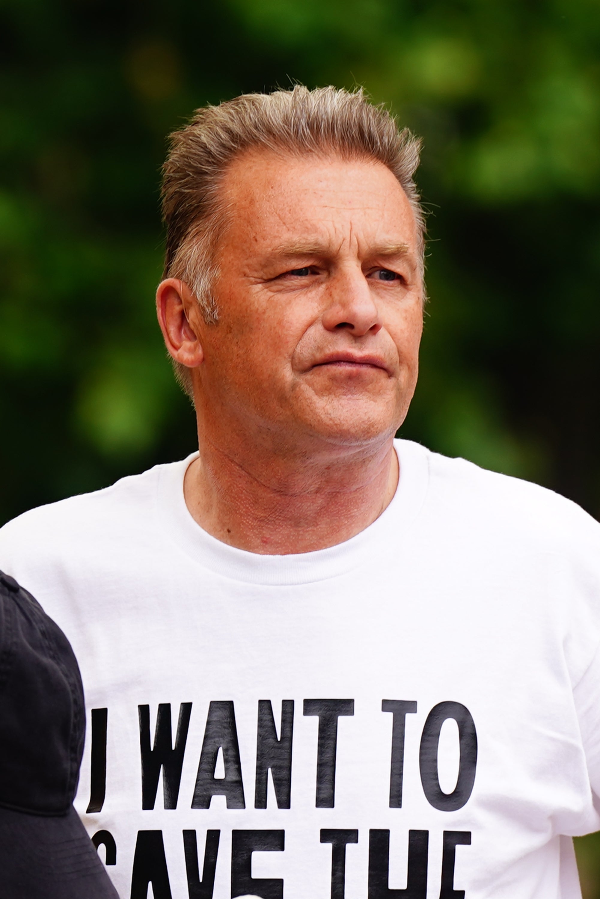 Chris Packham during the Restore Nature Now rally at Parliament Square in central London (Aaron Chown/PA)