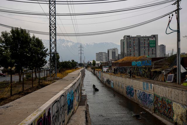 APTOPIX Chile Homeless Crisis