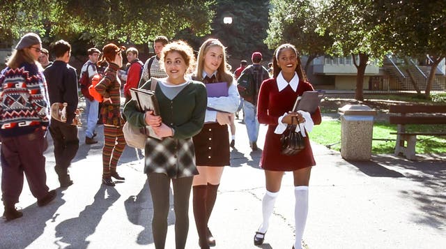 <p>Micro tartans and preppy collars were popularised in the 1995 Paramount Pictures film, Clueless (Alamy/PA)</p>