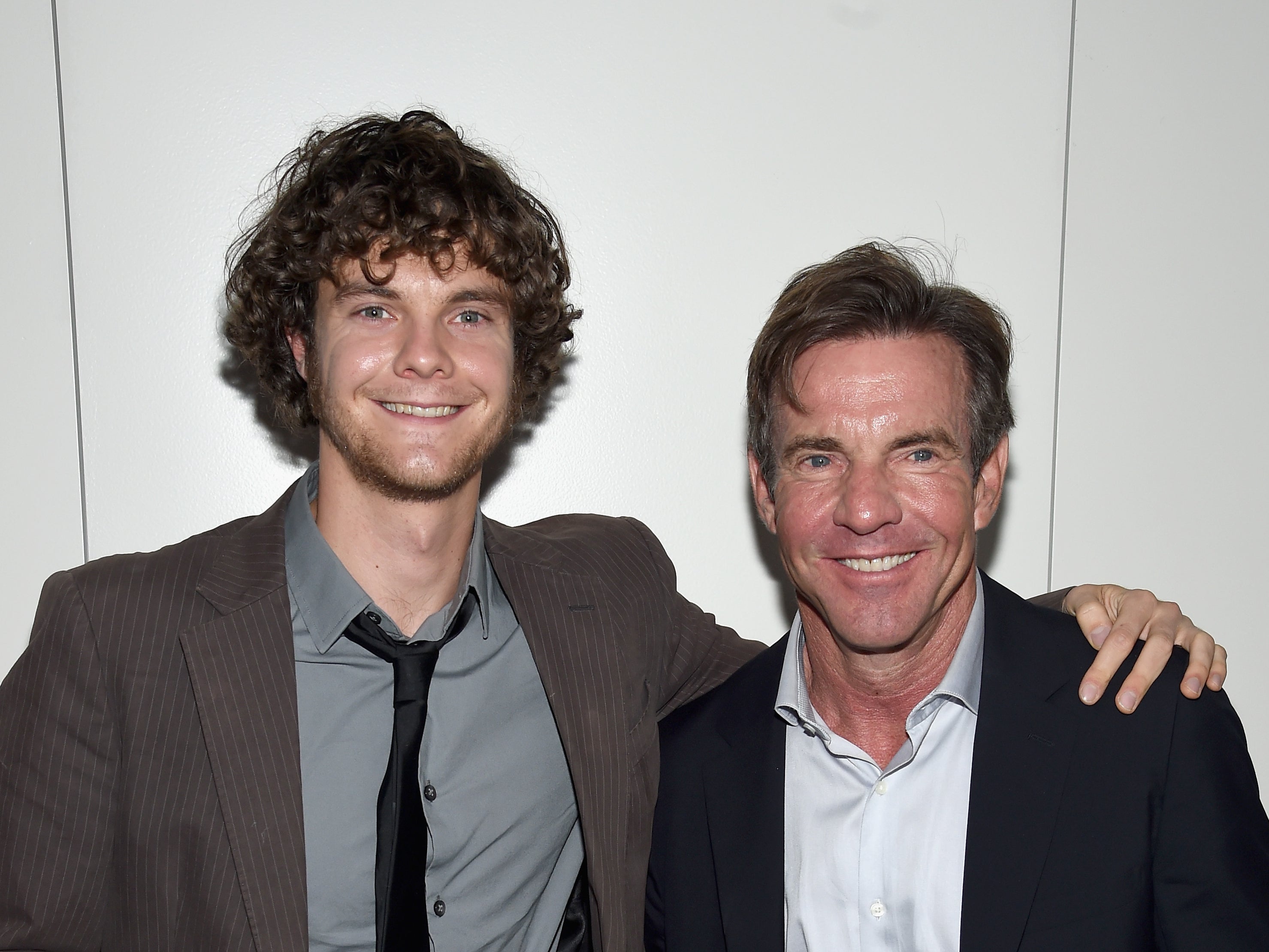 Jack Quaid with his dad Dennis