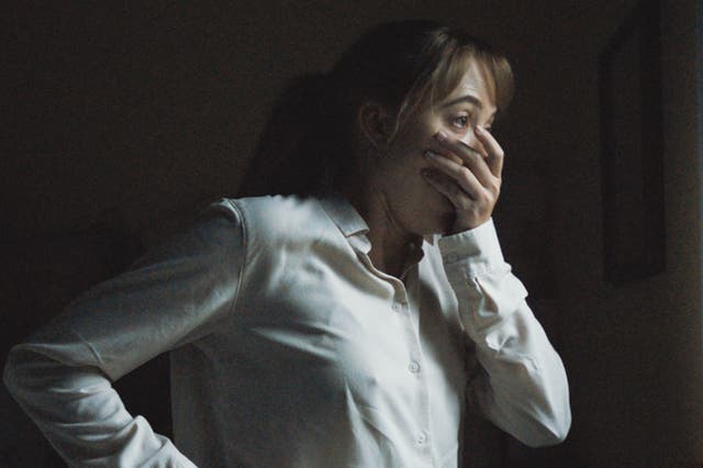 <p>Just don’t look: Maika Monroe in ‘Longlegs’</p>