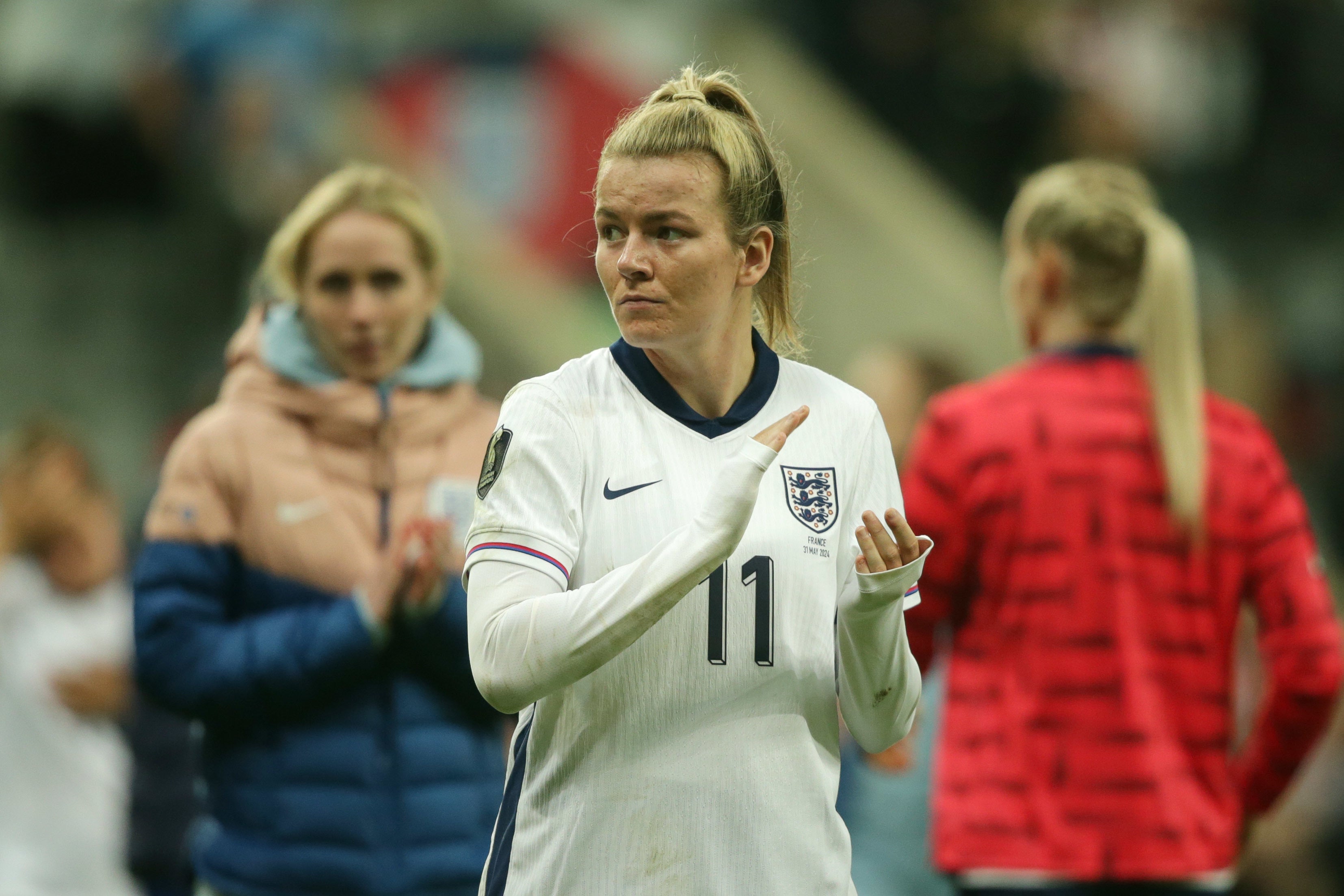 Lauren Hemp says the Lionesses remain fully focused on their own task (Ian Hodgson/PA)