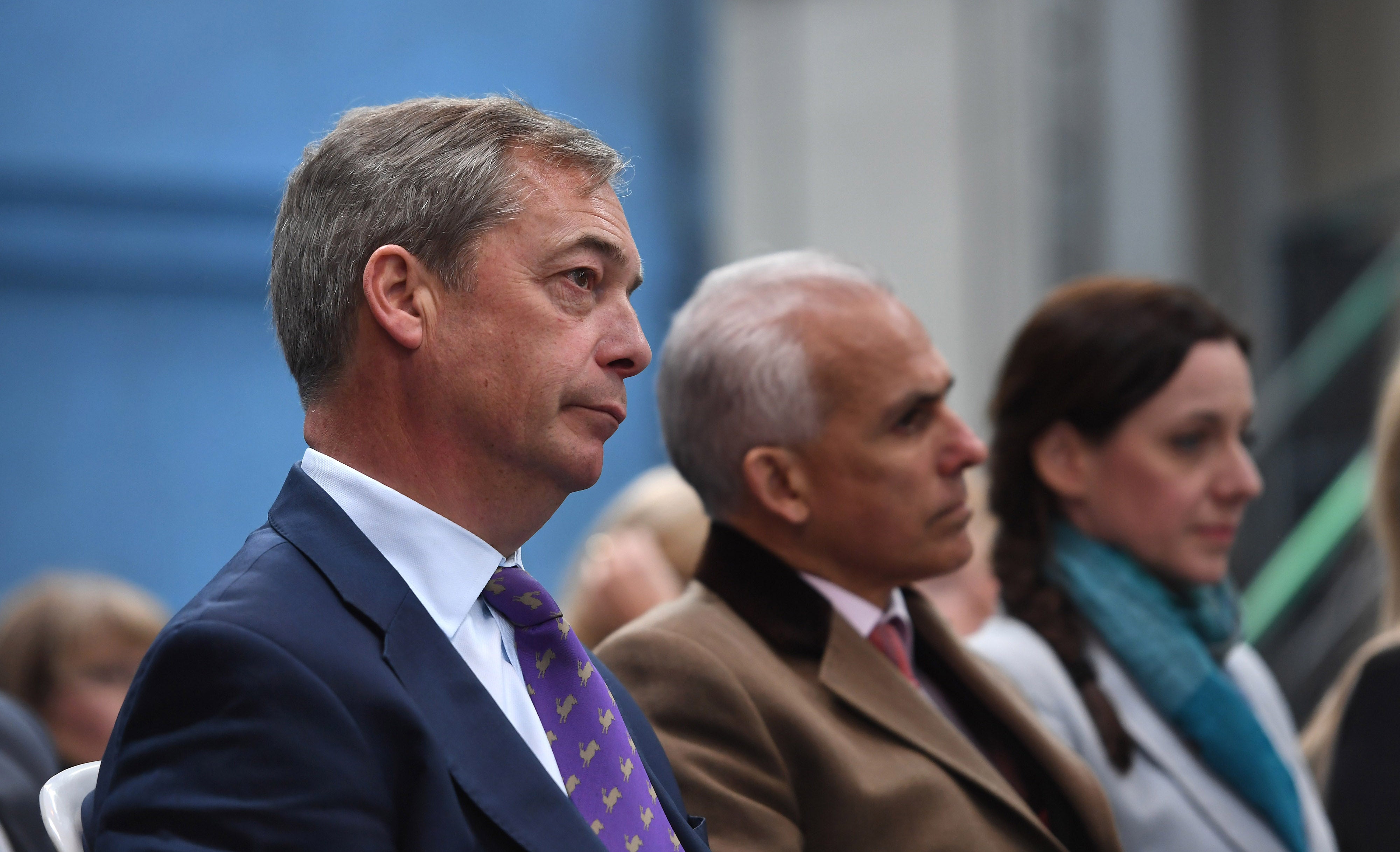 Nigel Farage and Ben Habib (Joe Giddens/PA)