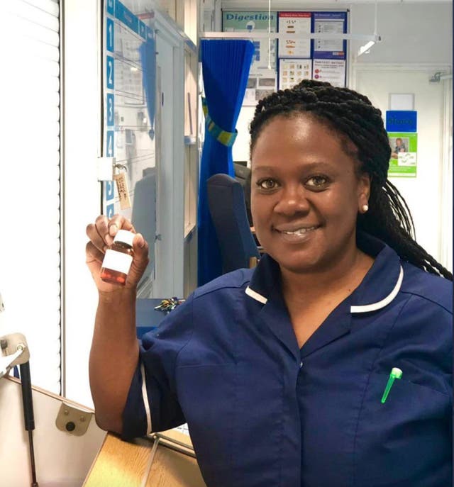 <p>Nurse Neomi Bennett, founder of Equality for Black Nurses, on an NHS ward</p>