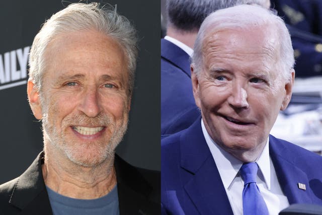 <p>On his podcast <em>The Weekly Show, </em>Stewart <a href="/news/uk/joe-biden-nato-ukraine-prime-minister-white-house-b2578248.html">slammed Biden during a conversation</a> with former <a href="/topic/obama">Obama</a> aides and <em>Pod Save America </em>hosts <a href="/topic/jon-favreau">Jon Favreau</a> and <a href="/topic/tommy-vietor">Tommy Vietor.</a></p>