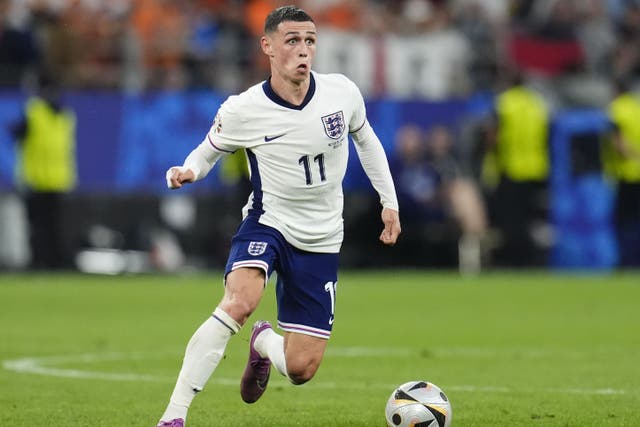 Phil Foden’s youth coach says he was “always a shining light” (Nick Potts/PA)