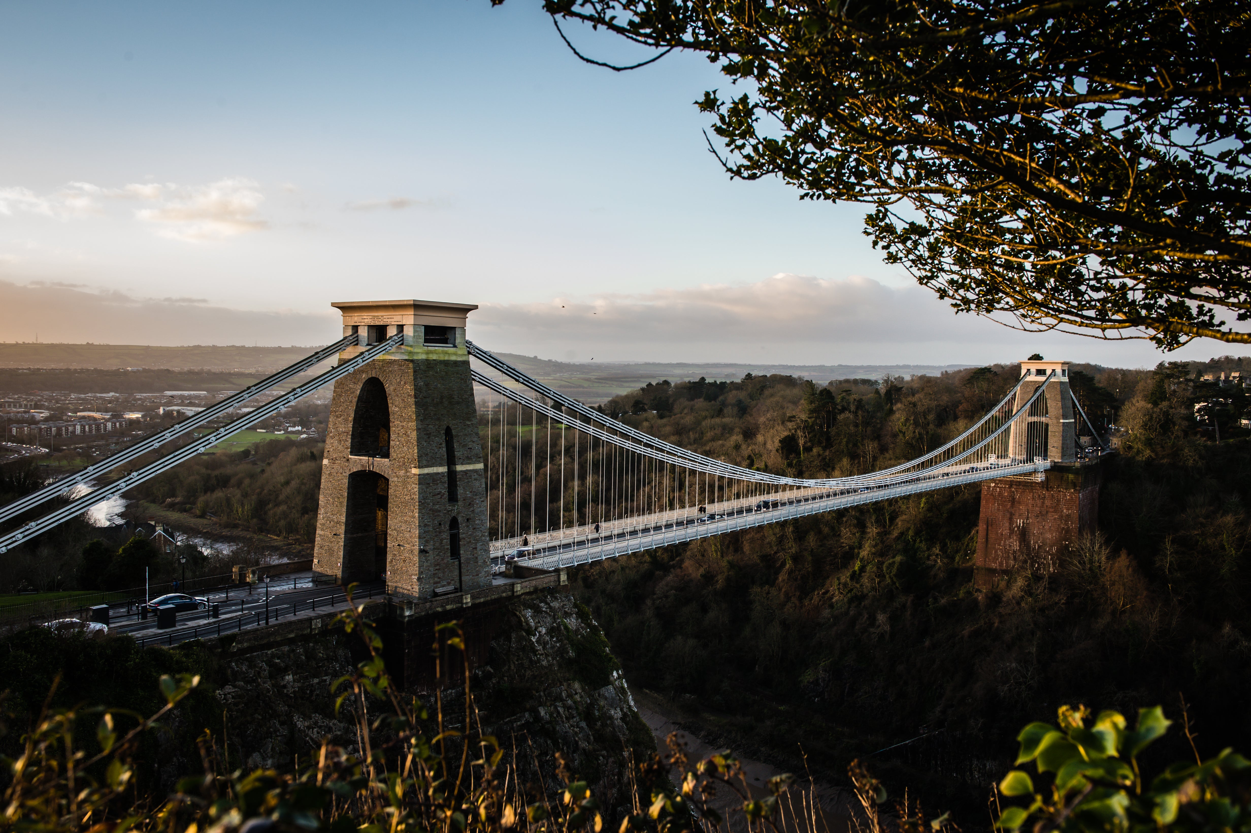 Human remains were found in suitcases on Clifton Suspension Bridge (Ben Birchall/PA)