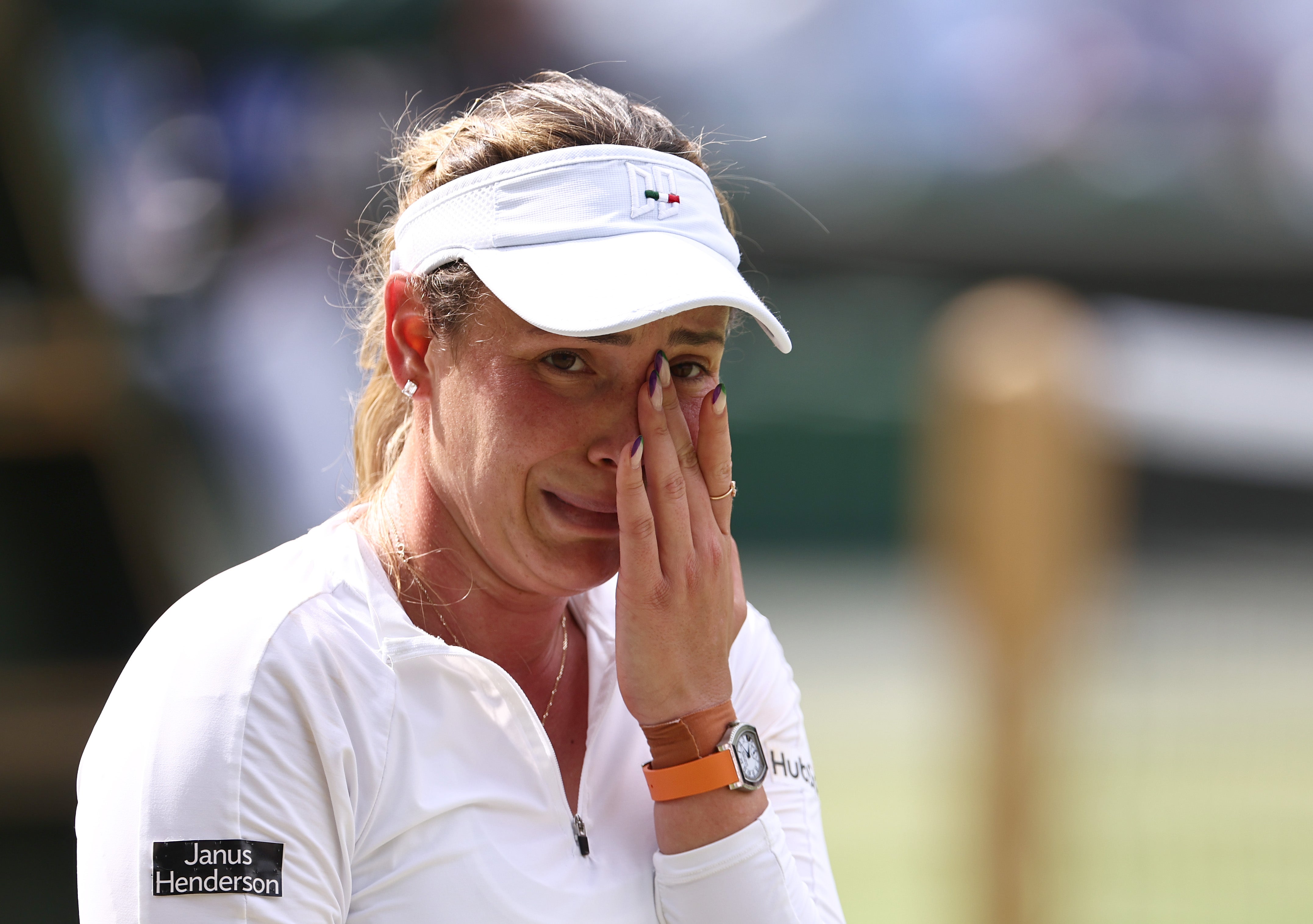 Donna Vekic was in tears by the end of her semi-final