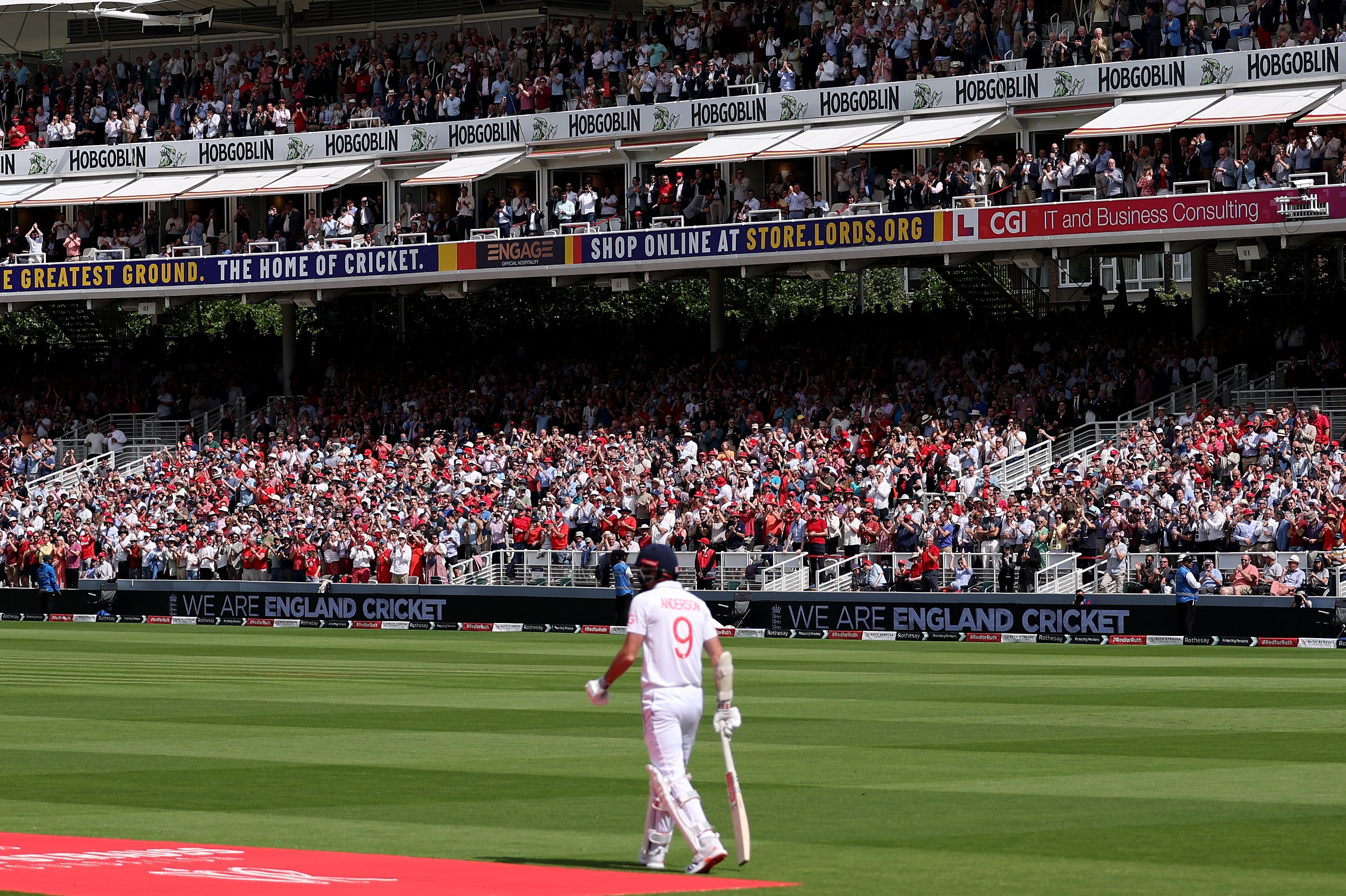 Anderson did not face a ball in what is likely to be his final innings for England