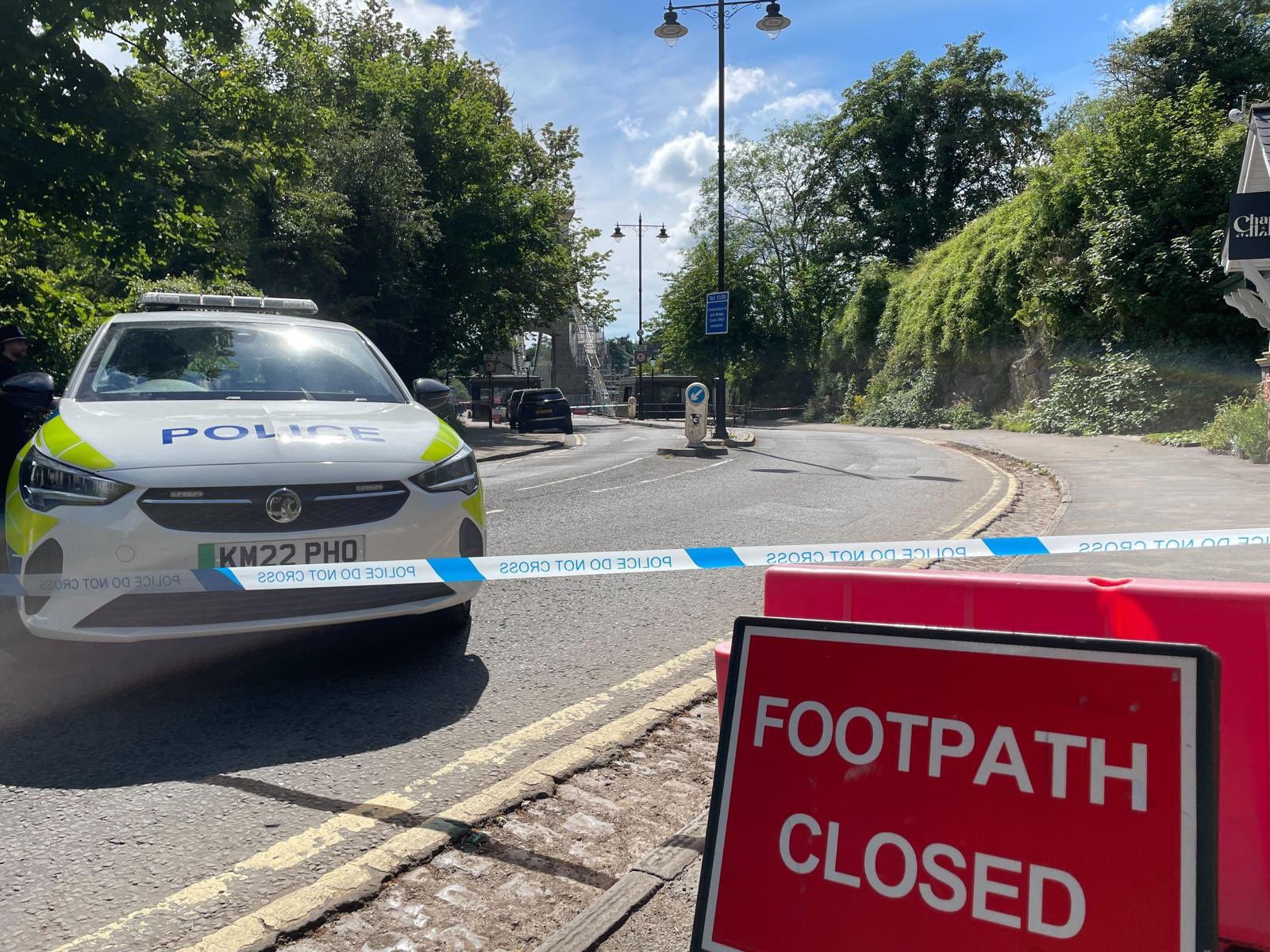 Clifton Suspension Bridge remained cordoned off on Thursday as police searched for a man over the discovery of human remains