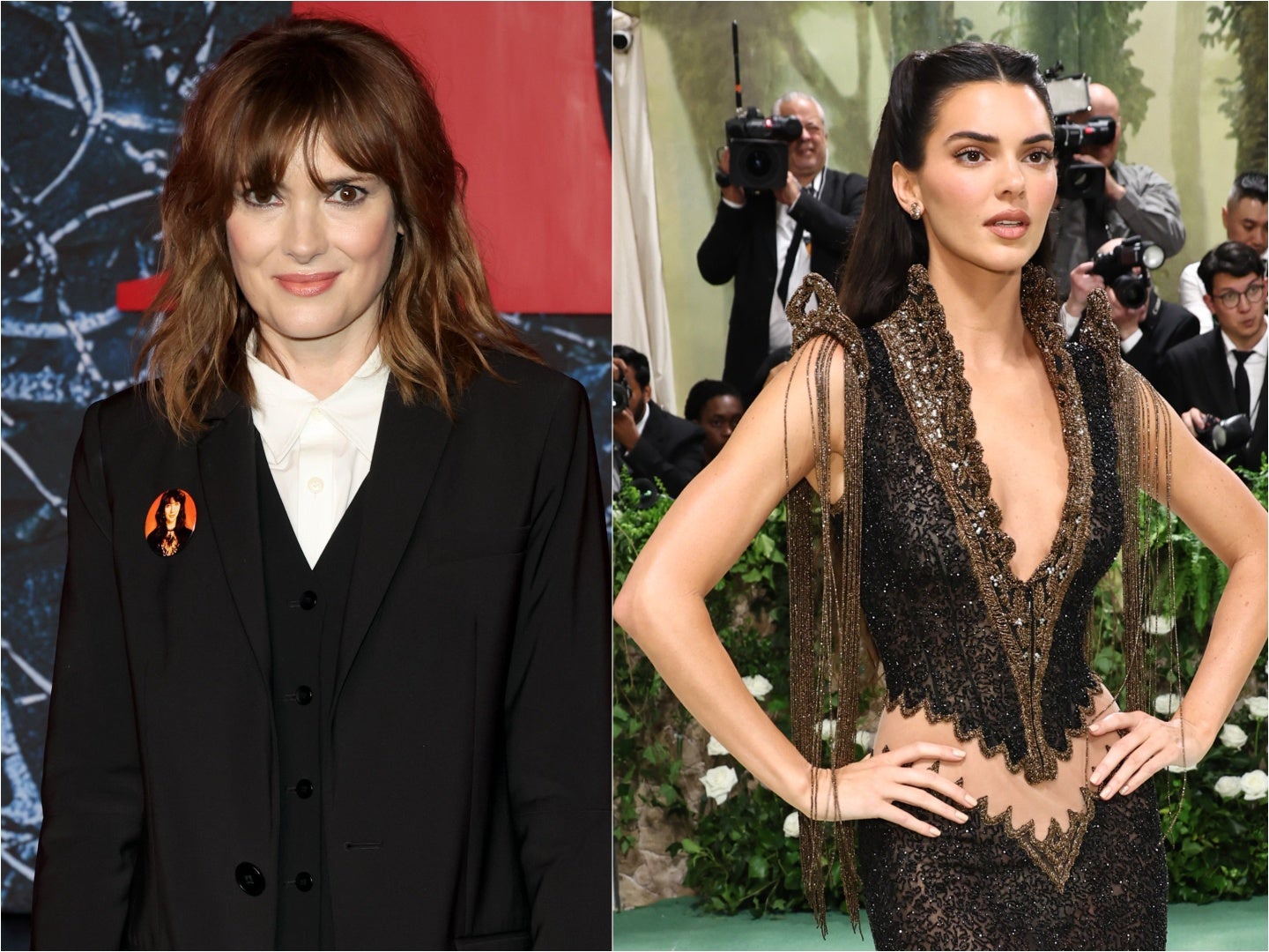 Winona Ryder speaks out about controversy over Kendall Jenner’s 2024 ...