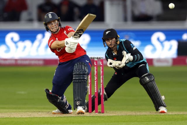 Alice Capsey helped England to a series victory against New Zealand (Nigel French/PA)