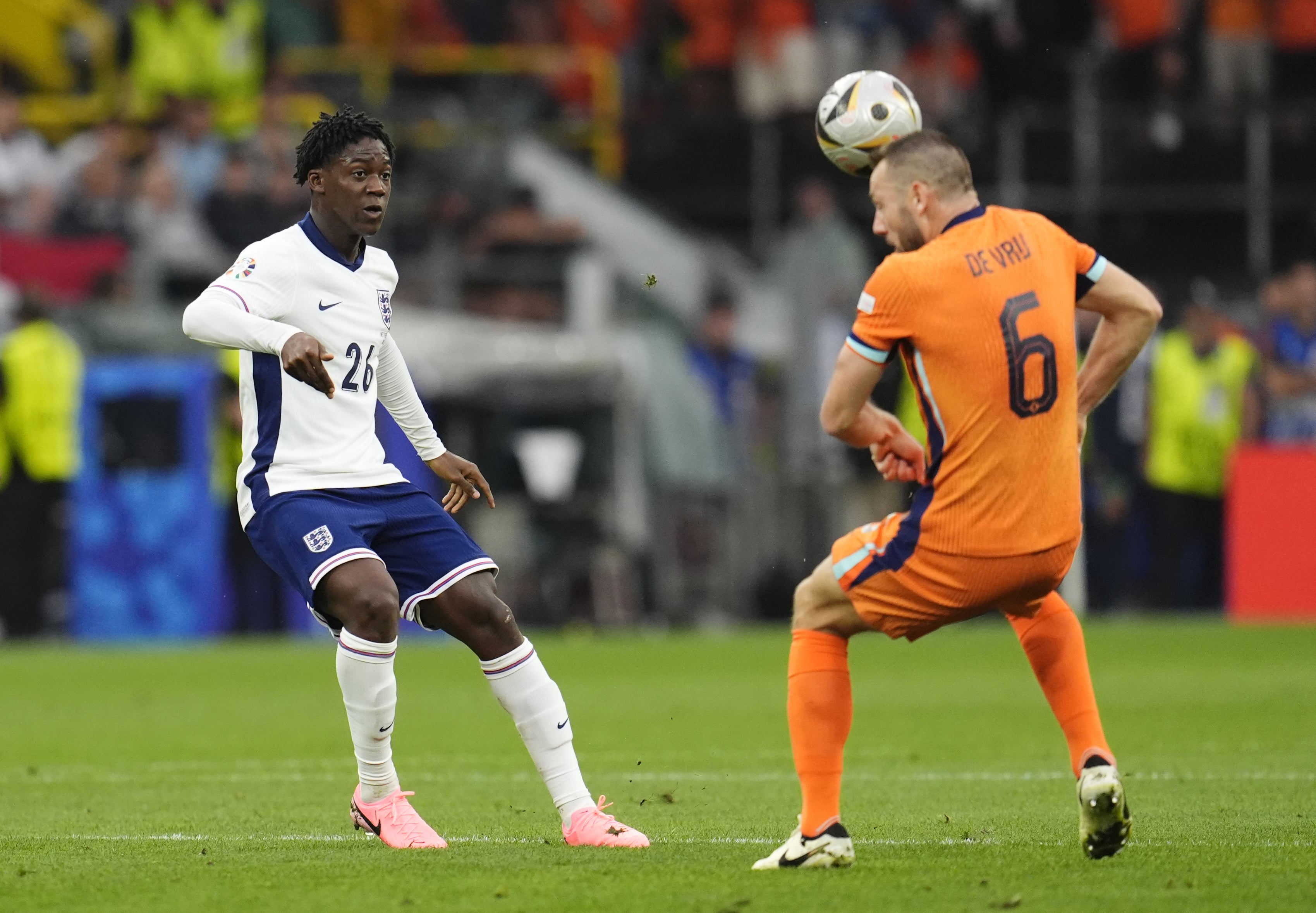 Kobbie Mainoo (left) has made a big impression on the England squad (Nick Potts/PA)