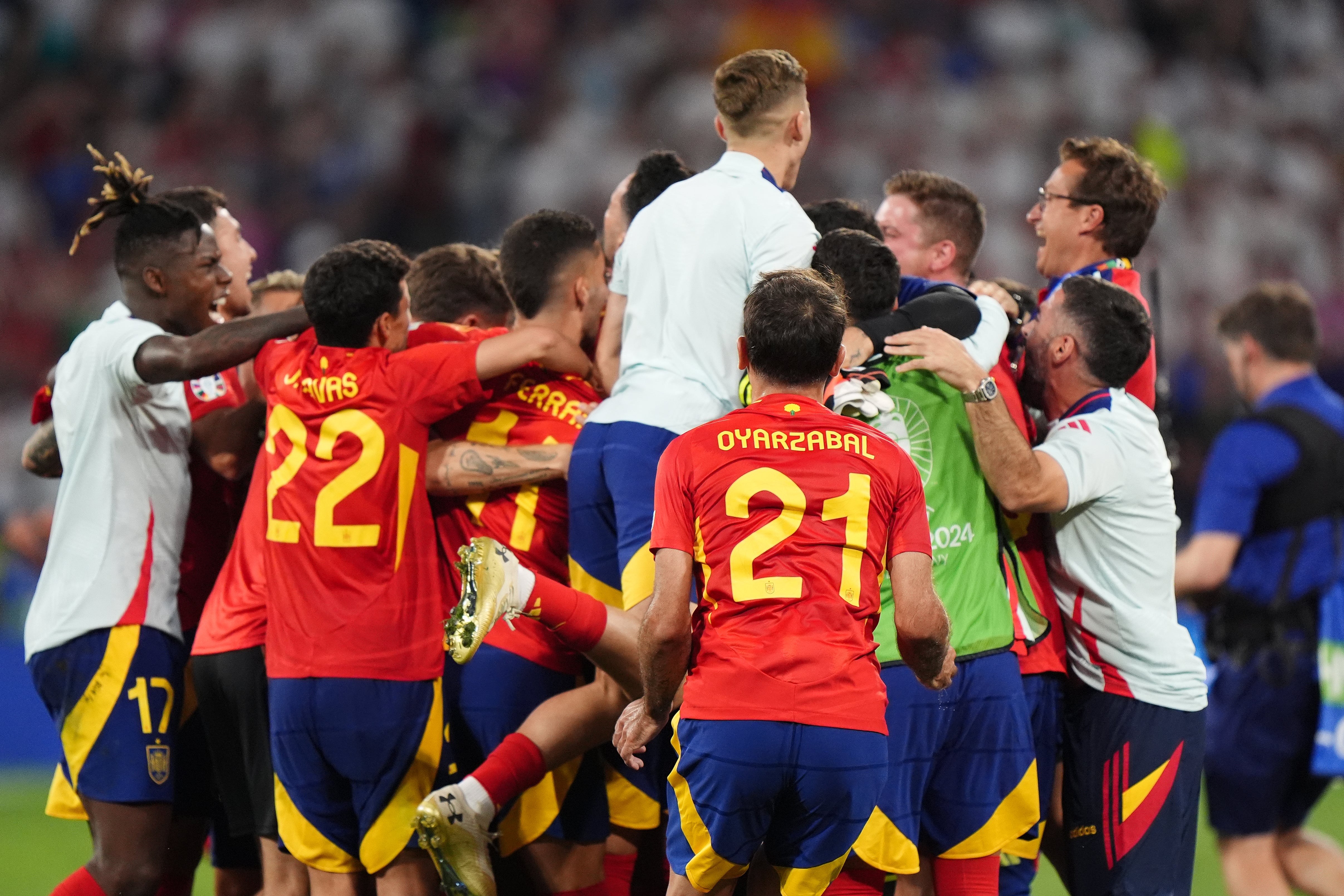 Southgate believes Spain have been the team of the tournament (Bradley Collyer/PA)