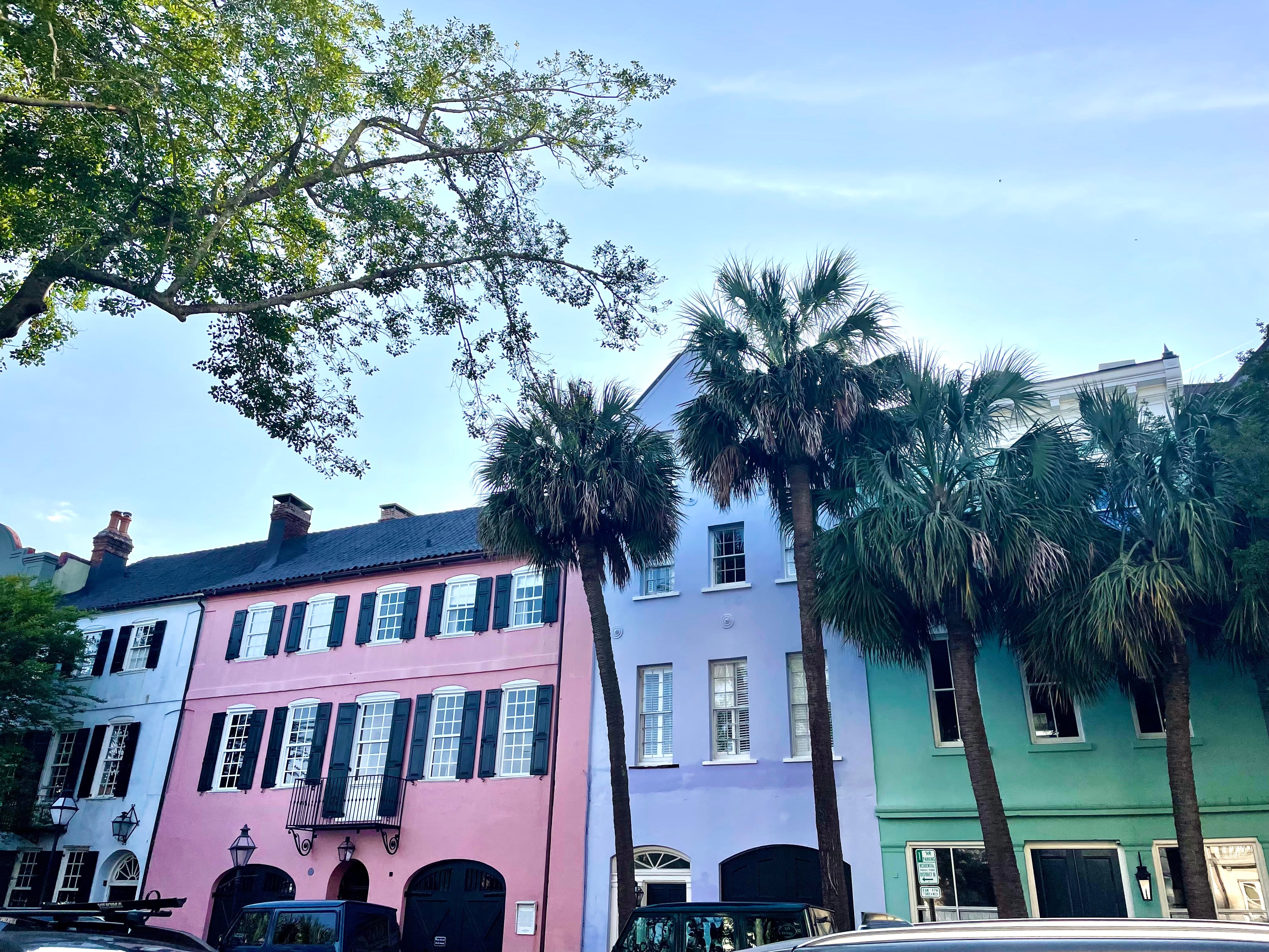A trip to Charleston should include a stroll past the colourful houses of Rainbow Row
