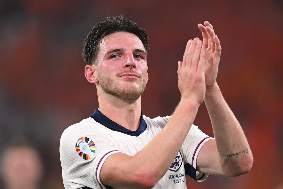 England news LIVE Declan Rice makes bold pledge as historic Euro 2024 final against Spain looms