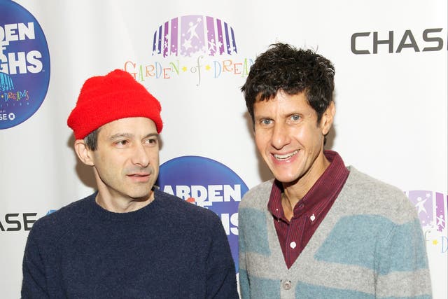<p>Adam Horovitz ‘ Ad Rock’ and Mike ‘Mike D’ Diamond of The Beastie Boys in New York in 2013</p>