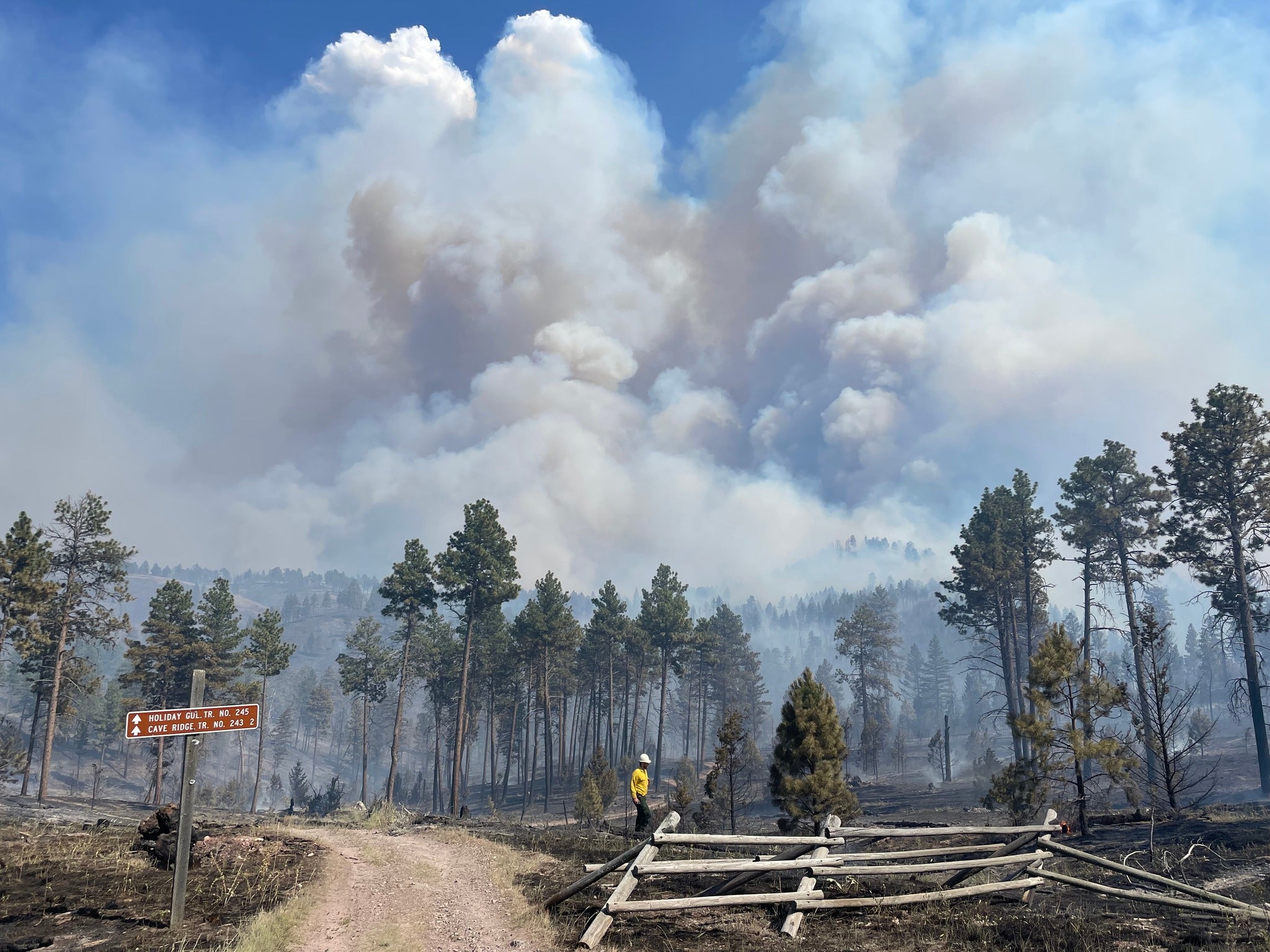 The Horse Gulch fire in Montana has spread to 2,000 acres near Helena and is 0 percent contained