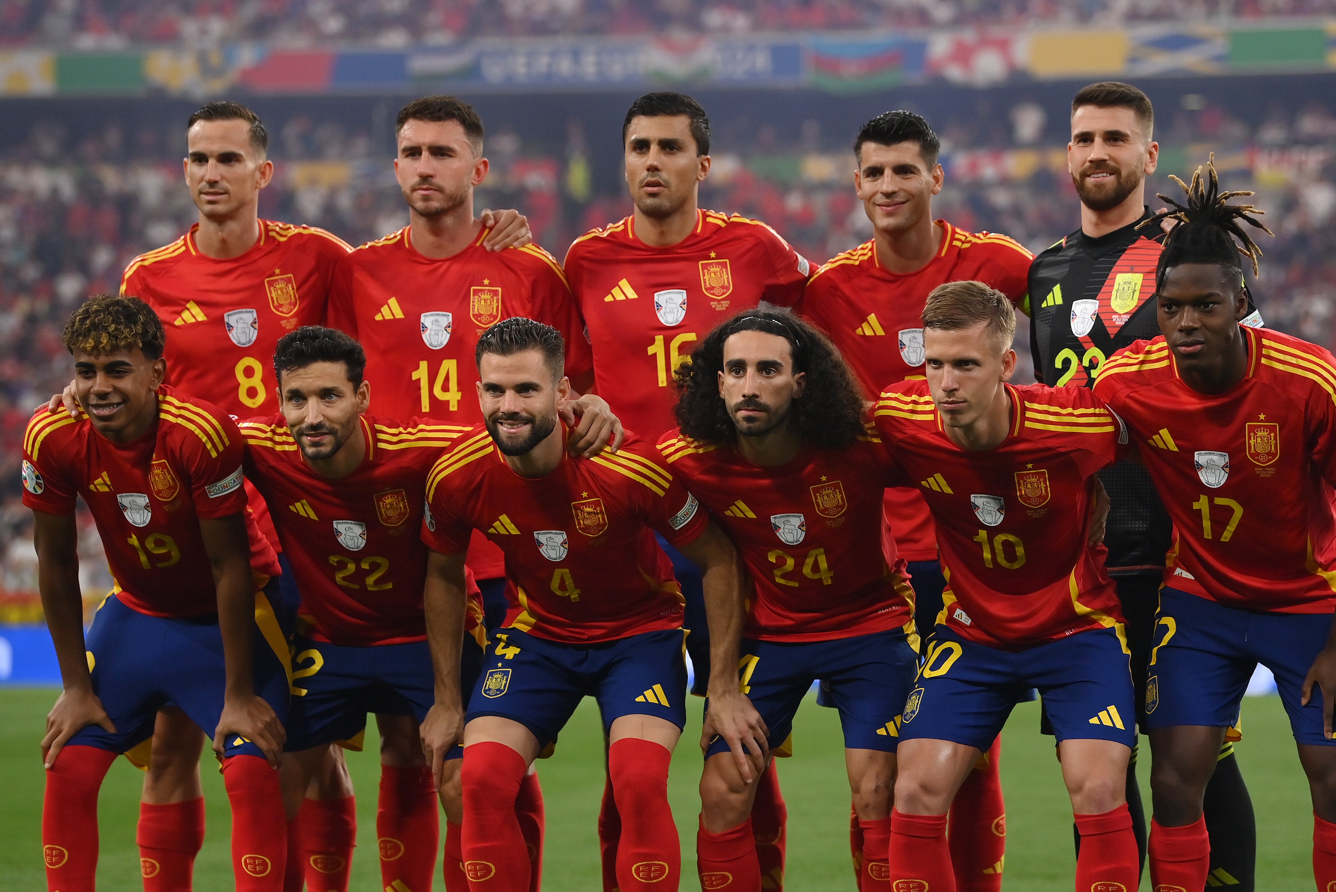 Spain’s squad are preparing for their first final