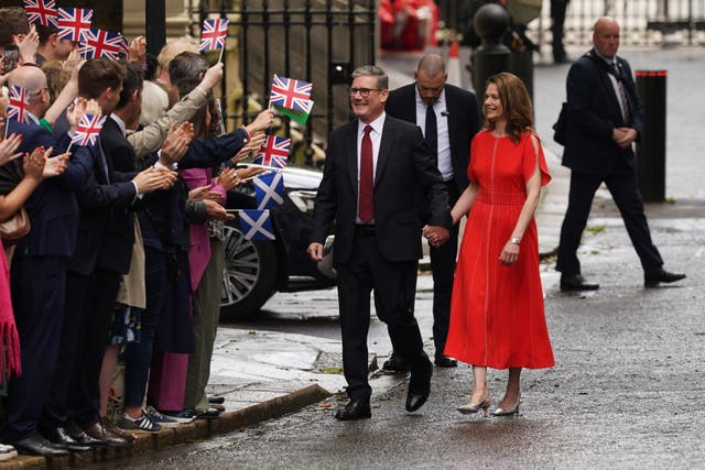 Sir Keir Starmer’s favourability ratings have improved since he became Prime Minister (Lucy North/PA)