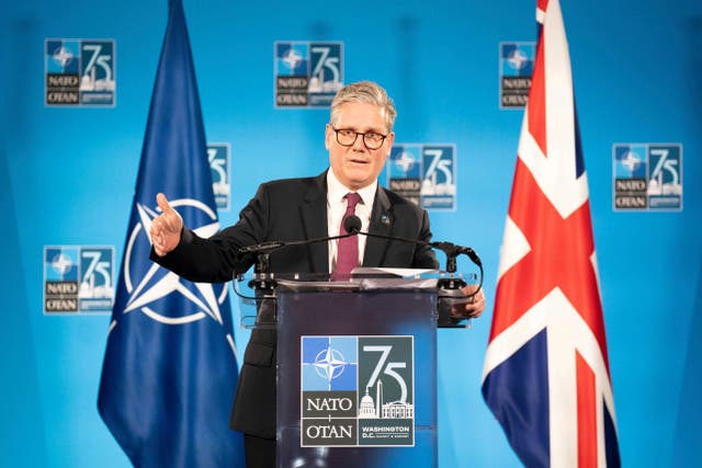 <p>Keir Starmer at his first Nato summit in November</p>