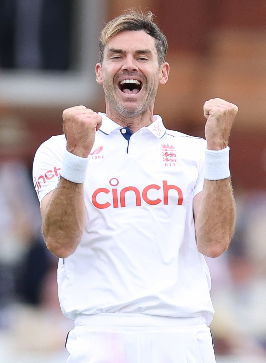 England’s James Anderson was among the wickets in his final test (Steven Paston/PA)