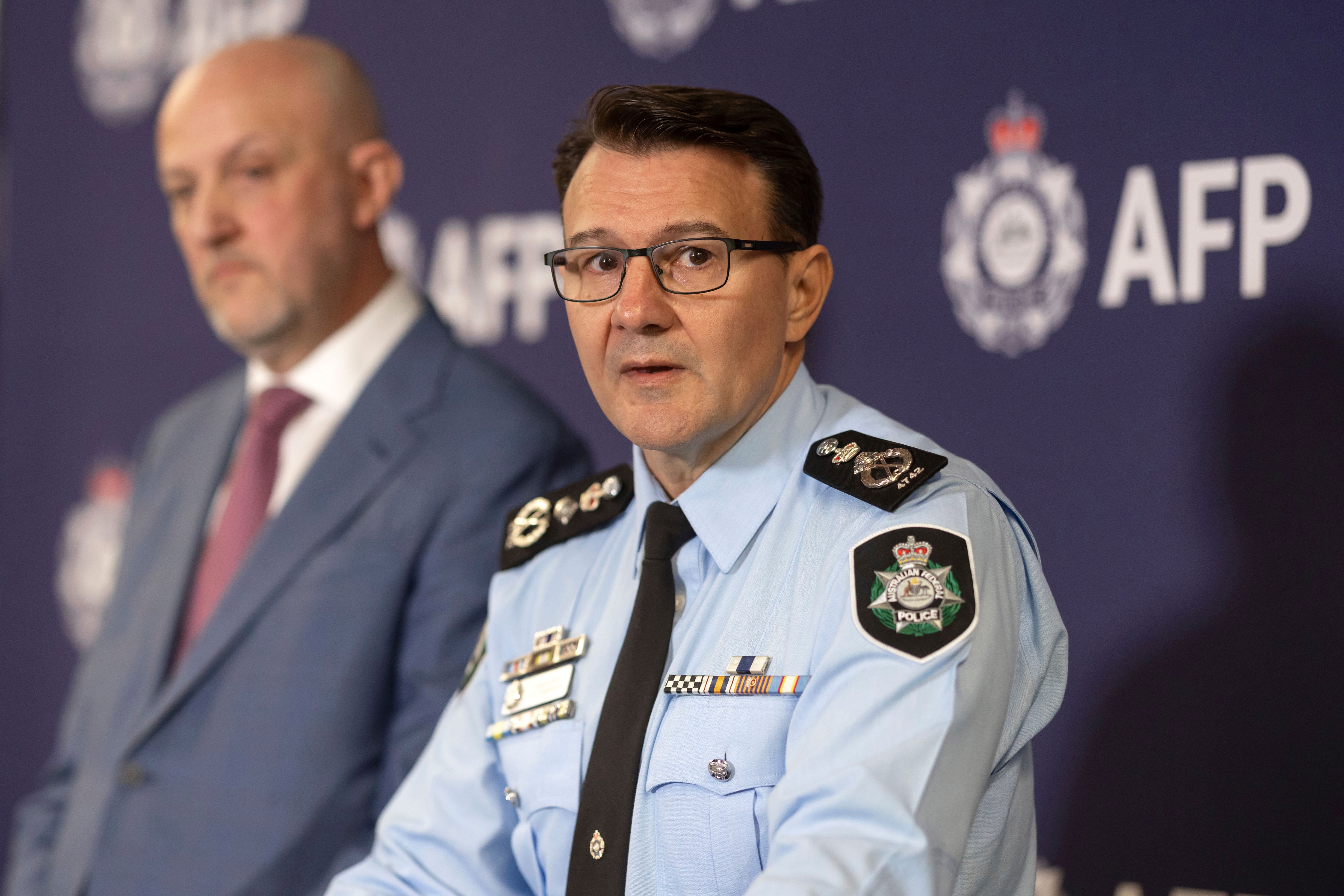 Australia federal police commissioner Reece Kershaw