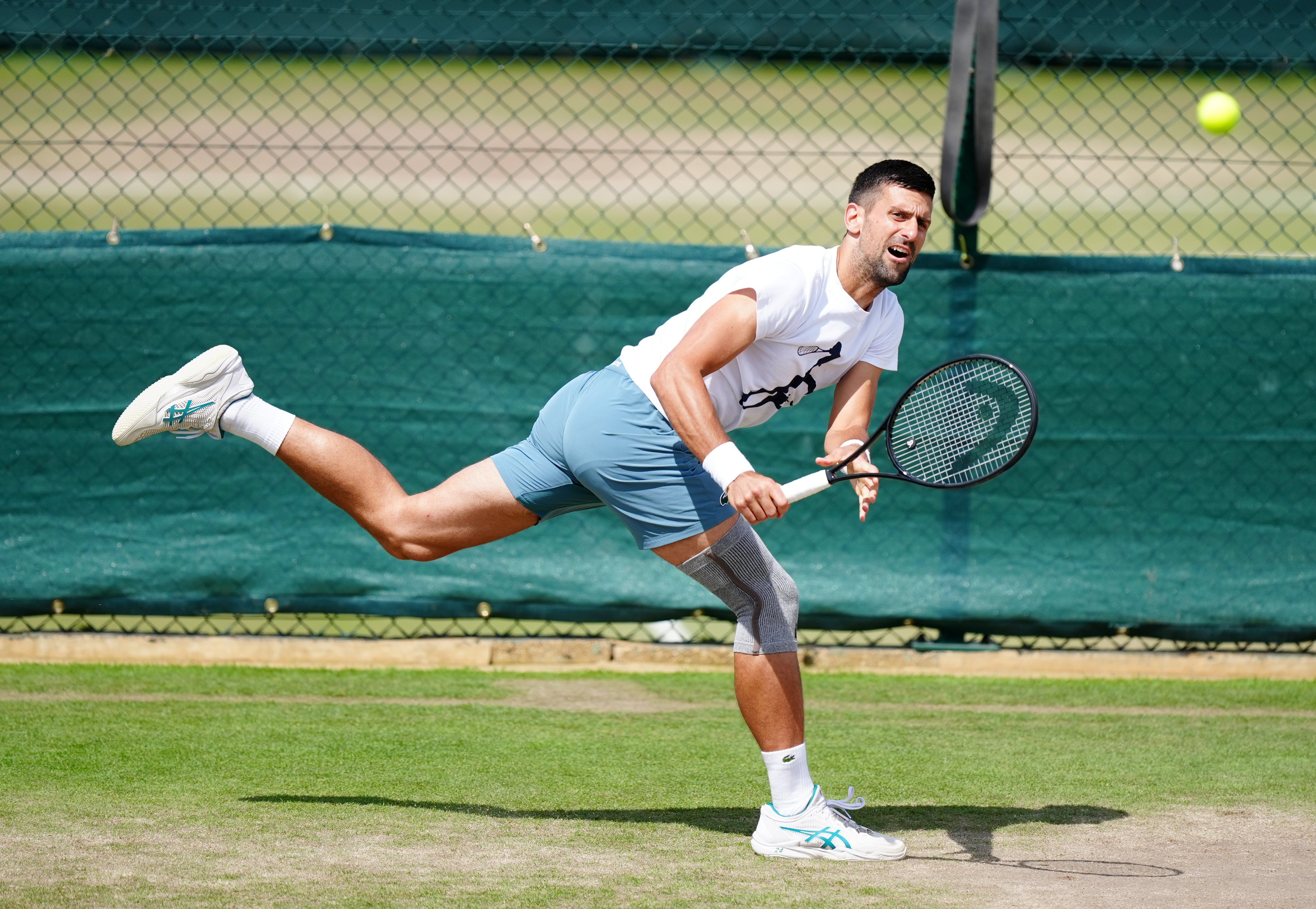 Novak Djokovic is closing in on another Wimbledon final (Mike Egerton/PA)