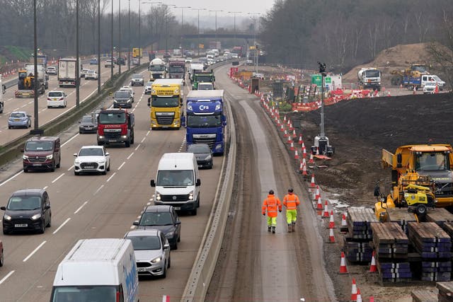 Planned M25 closures start on Friday (Gareth Fuller/PA)