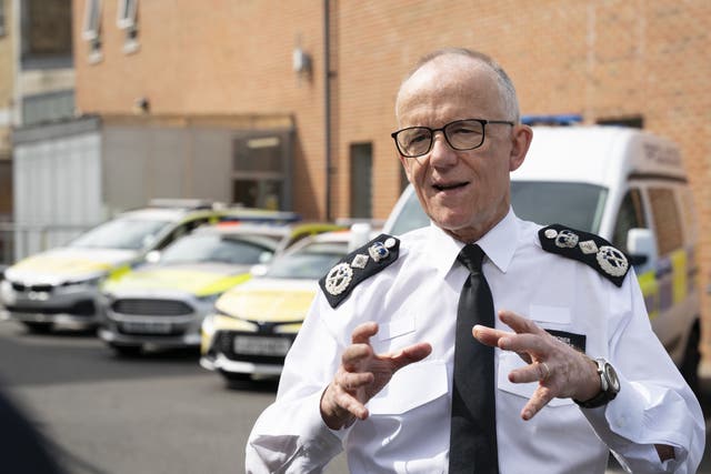 Metropolitan Police Commissioner Sir Mark Rowley described prisoner early release plans as ‘the least worst option’ (Jeff Moore/PA)