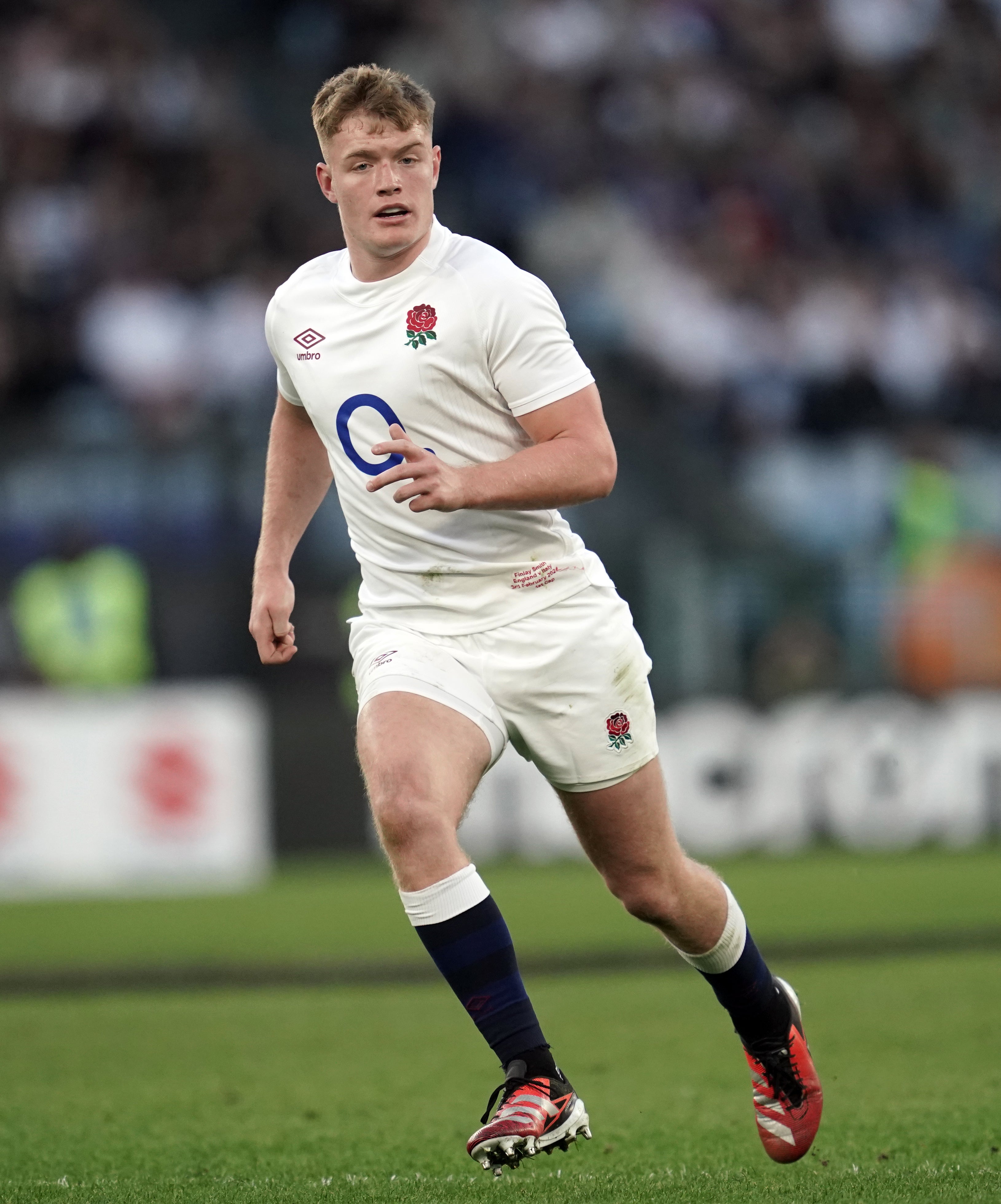 Fin Smith provides fly-half cover on the bench for England (Adam Davy/PA)