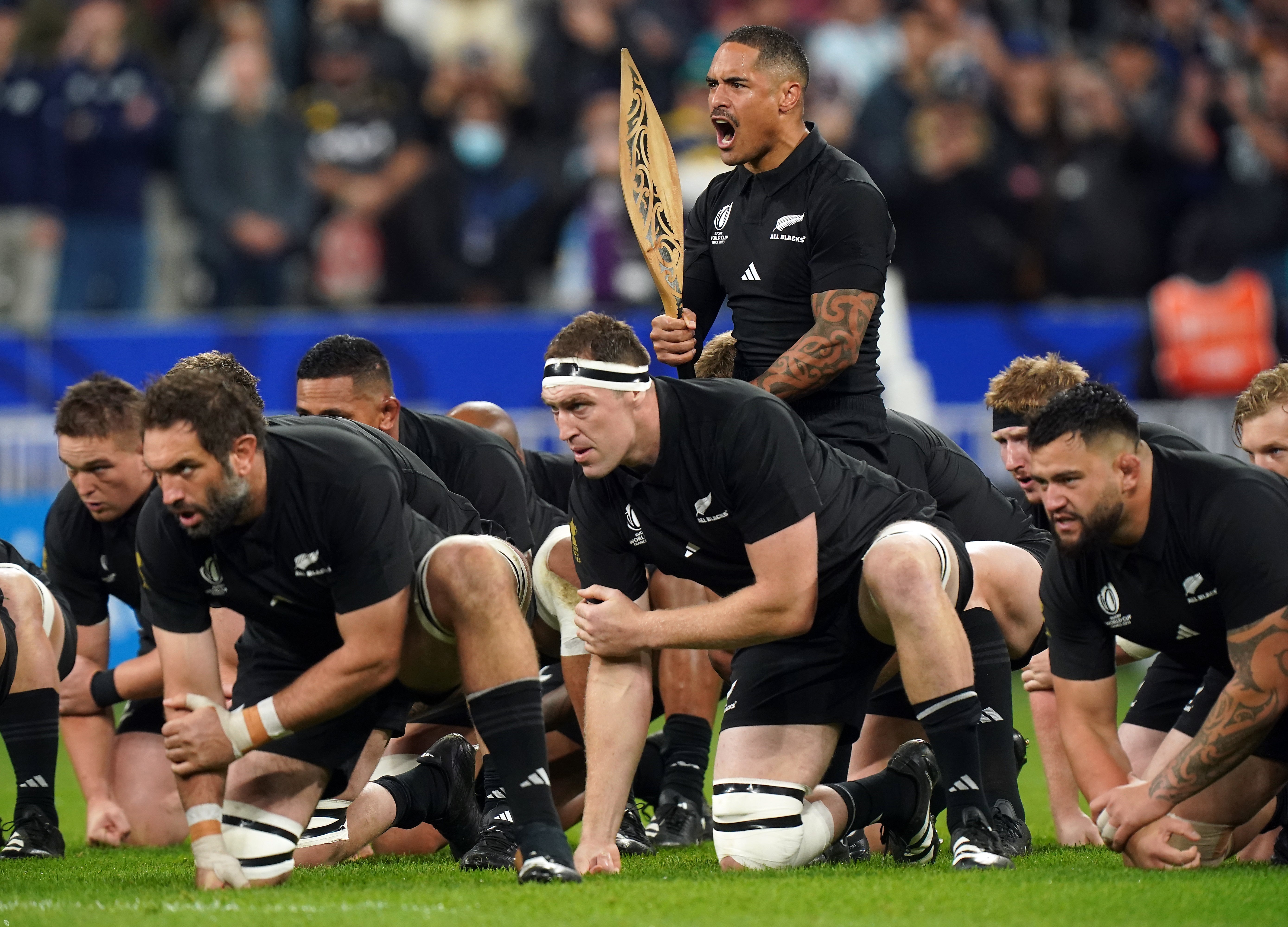 The All Blacks – pictured here performing the haka at last autumn’s World Cup final – are favourites entering the second Test (Mike Egerton/PA)