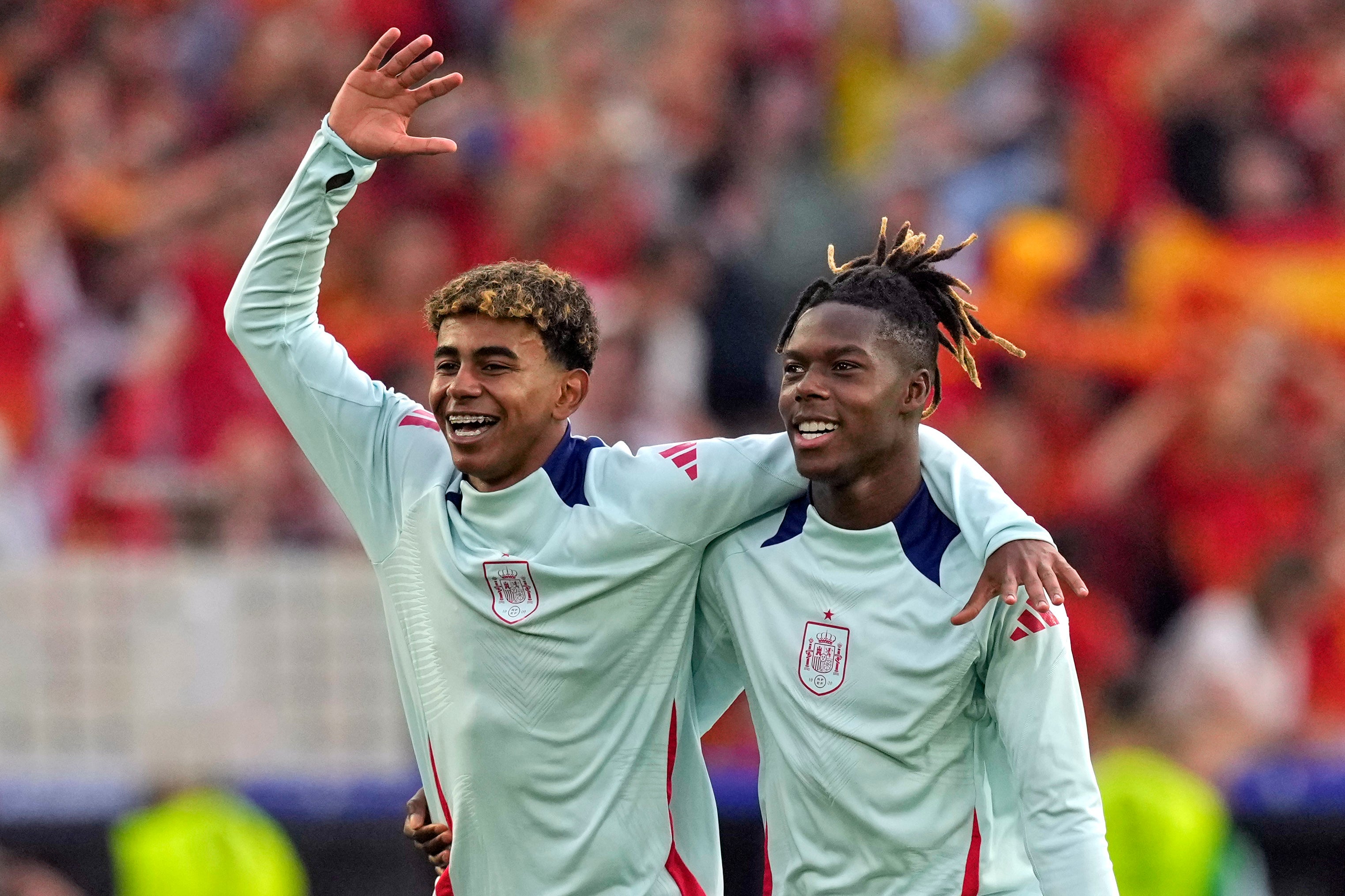 Lamine Yamal (left) and Nico Williams can be symbols of Spain’s future – in more ways than one