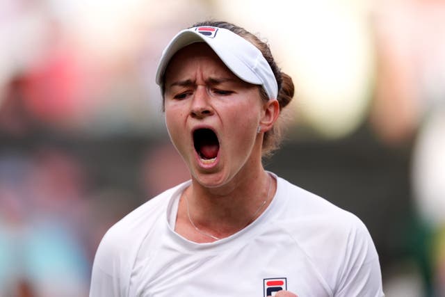 Barbora Krejcikova has reached her first Wimbledon final (John Walton/PA)