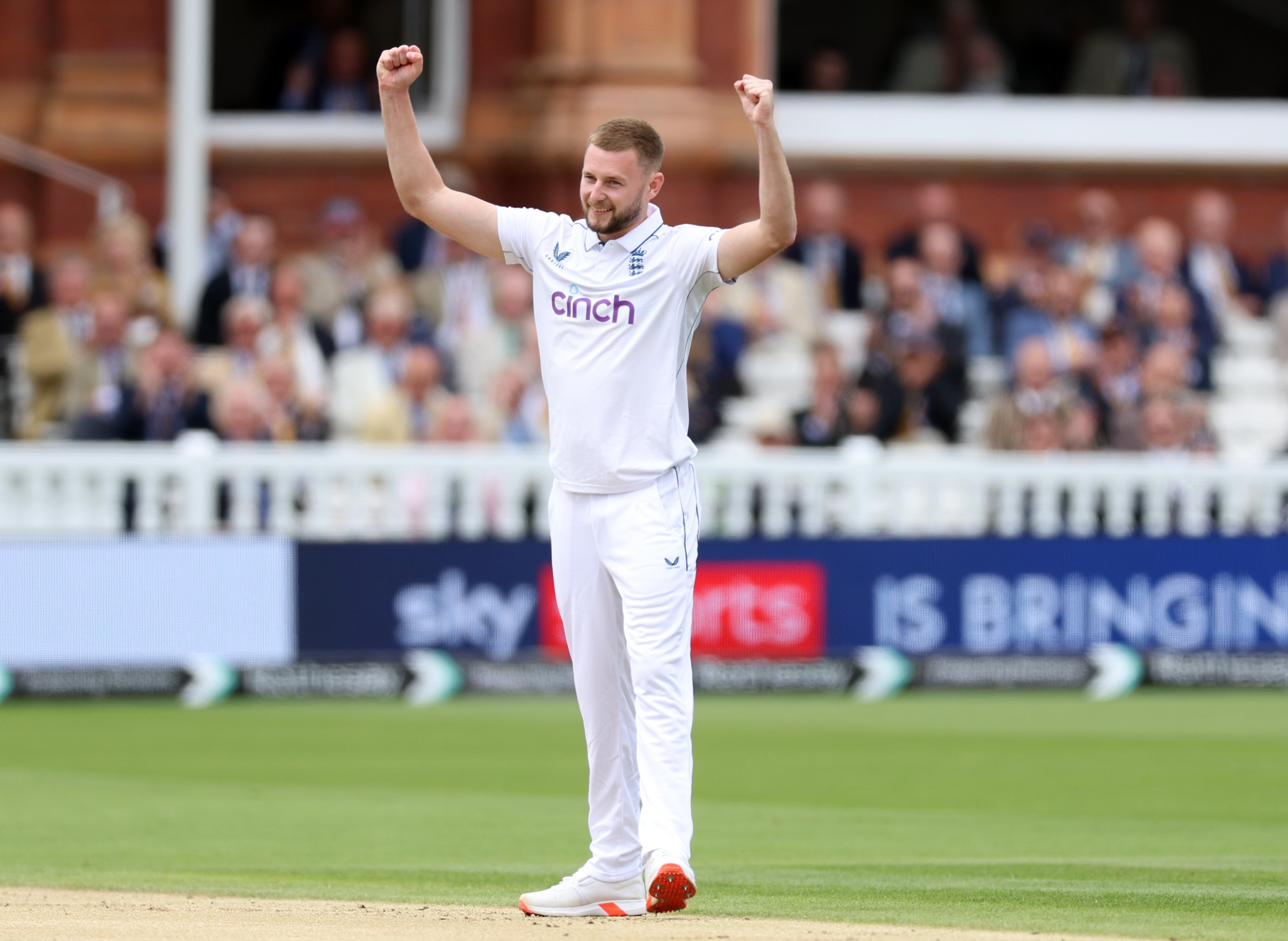 Gus Atkinson shone on his England debut (Steven Paston/PA)