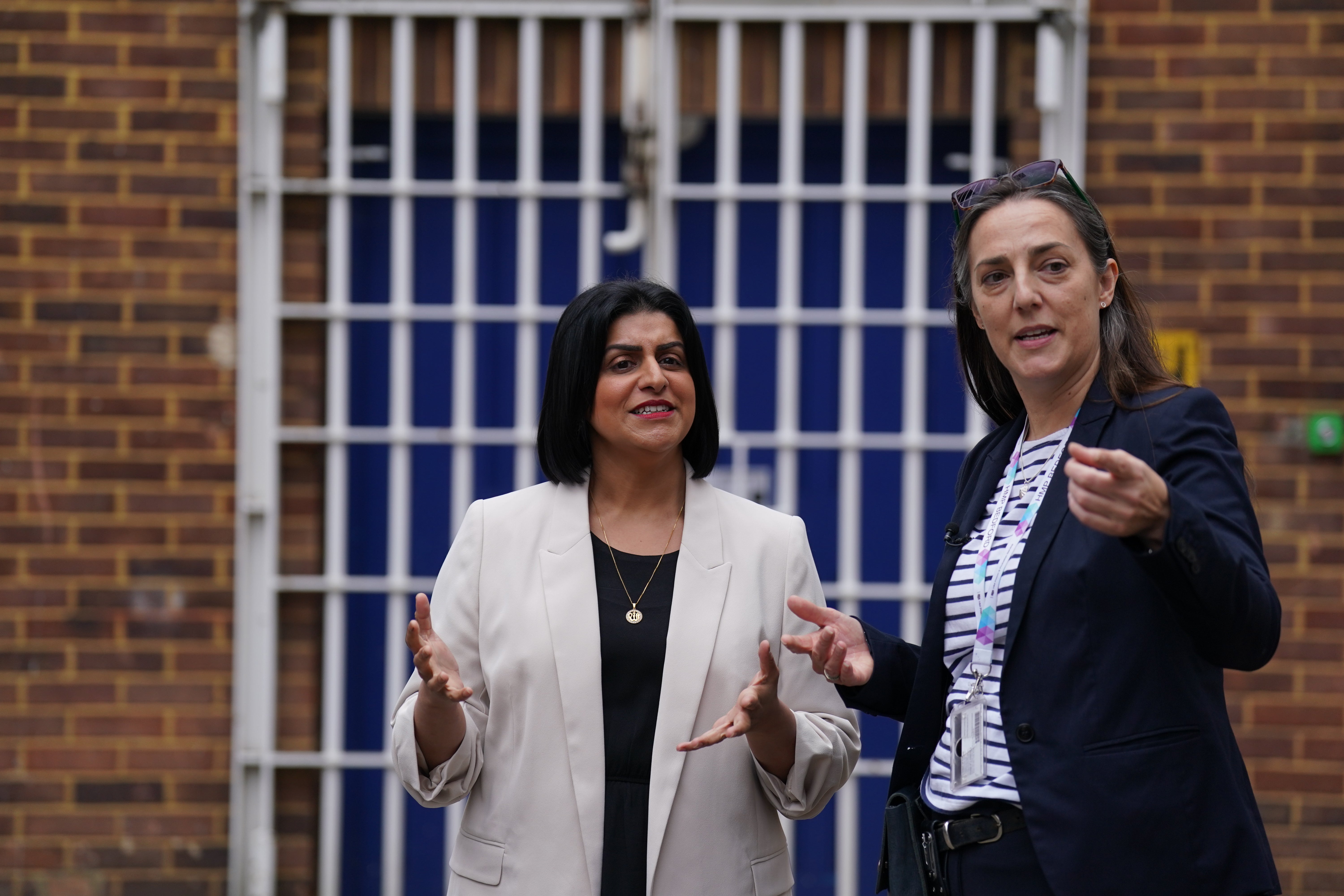 Shabana Mahmood announced the emergency scheme after visiting HMP Bedford and HMP Five Wells