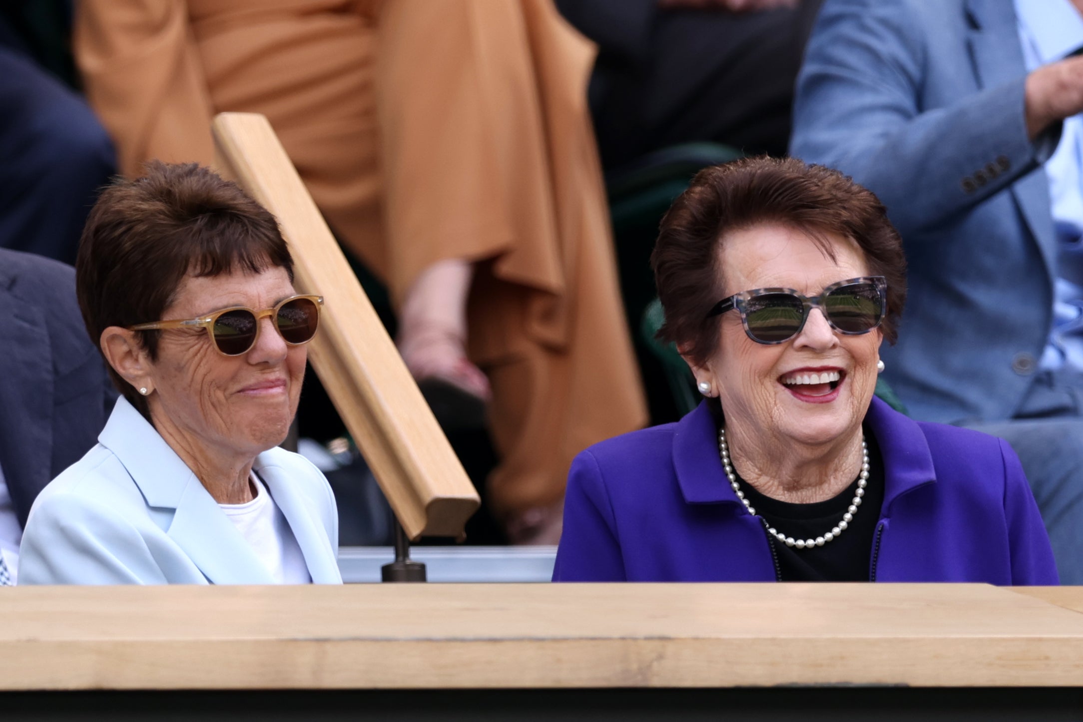 Ilana Kloss and Billie Jean King at Wimbledon