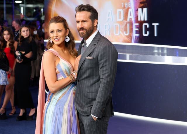 <p>Blake Lively quips husband Ryan Reynolds is trying to get her ‘pregnant again’</p>