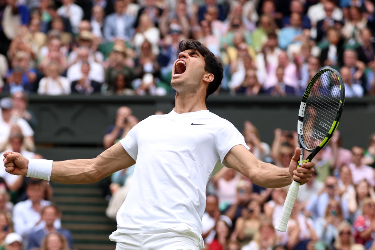 Wimbledon 2024 LIVE: Tennis scores as Alcaraz beats Medvedev before Djokovic returns in semi-finals